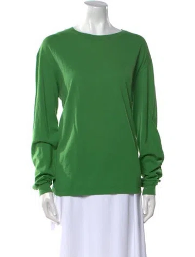 Pre-owned The Row Ciles Bateau Neckline Sweatshirt In Green