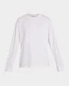 The Row Crew Neck Cotton Long Sleeve T-shirt In White
