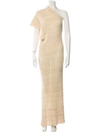 Pre-owned The Row Cilvana Long Dress In Neutral