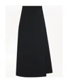 The Row Cindy High-waisted Mini Skirt In Black