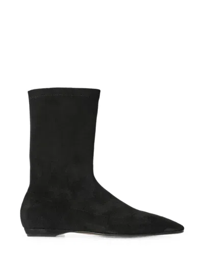 The Row Cindy Stretch Boots In 黑色