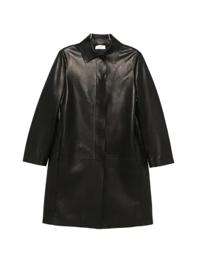 The Row Cintia Single-breasted Coat In Black