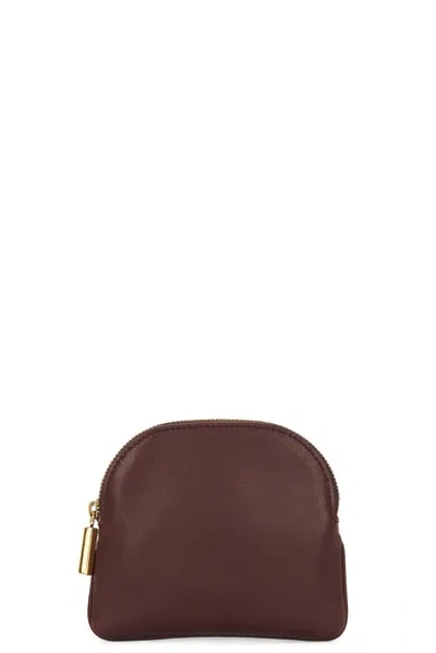 The Row Circle Pouch 2 In Burgundy