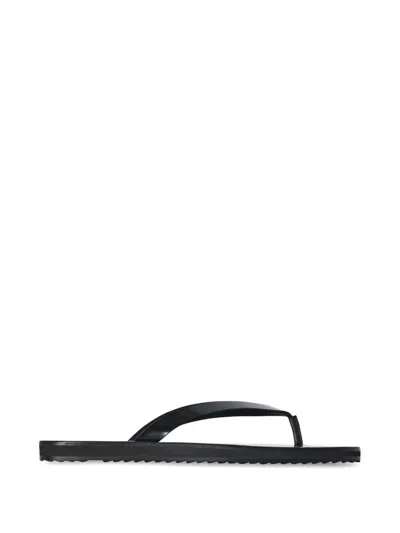 The Row Black City Thong Sandals In Multi
