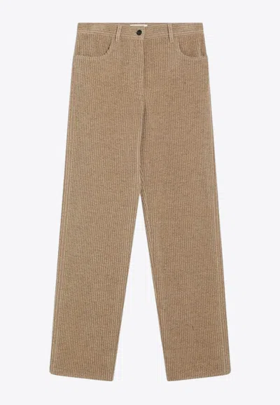 THE ROW CLAIR CORDUROY STRAIGHT-LEG PANTS