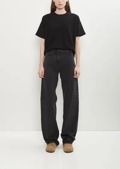 The Row Clair Cotton Denim Jean In Black