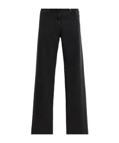The Row Clair Denim High Waisted Jeans In Black