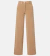 The Row Clair High-rise Corduroy Straight Pants In Sand