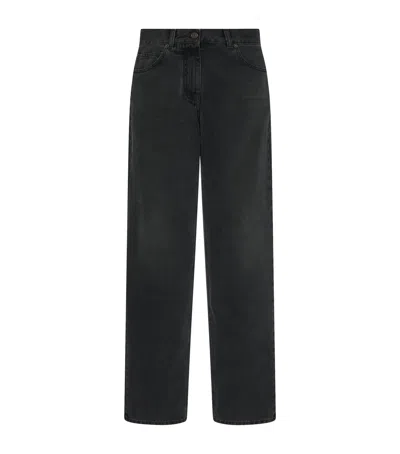 The Row Clair High-rise Straight Jeans In Black