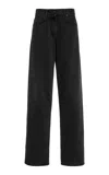 The Row Clair Mid-rise Straight-leg Jeans In Black