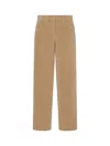 The Row Textured Wool Blend Trousers Featuring Pockets In Brown