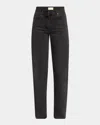 The Row Clair High-rise Wide-leg Jeans In Black