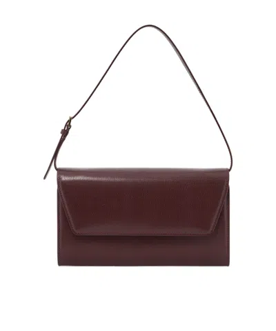 The Row Clamshell Clutch In White