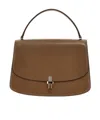 The Row Clamshell Handbag In Brown