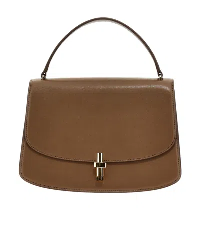 The Row Clamshell Handbag In Brown