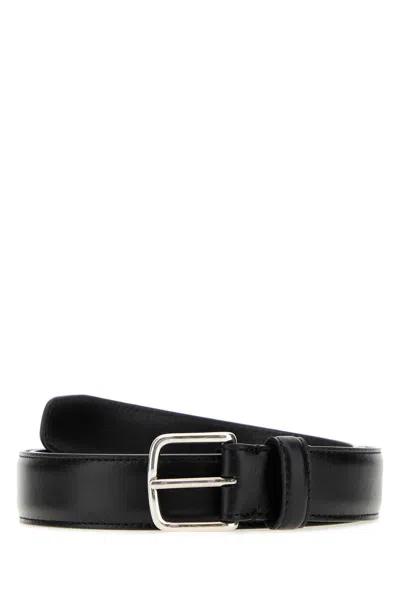 The Row Classic Belt In Blackans