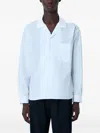 The Row Classic Collar Patch Pocket Shirt In Blue