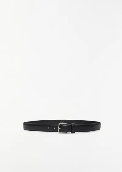 The Row Classic Leather Belt In Black