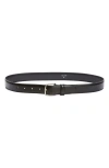 The Row Classic Leather Belt In Black