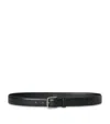 The Row Classic Leather Belt In Black