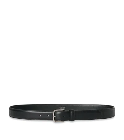 The Row Classic Leather Belt In Black