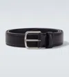The Row Classic Leather Belt In Black