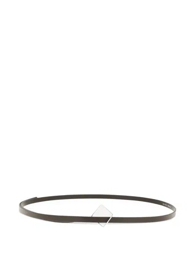 The Row Classic Leather Belt In Black