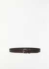 The Row Classic Leather Belt In Brown