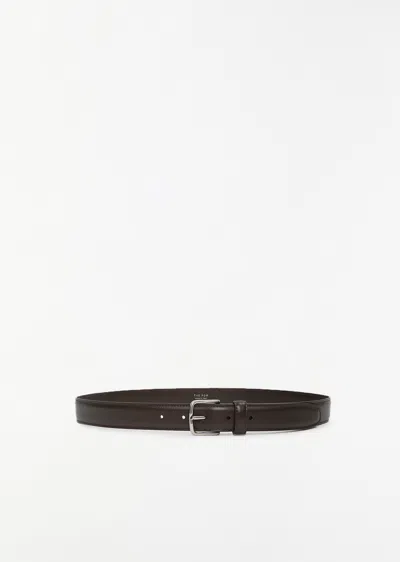 The Row Classic Leather Belt In Brown