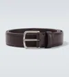 The Row Classic Leather Belt In Brown