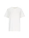 The Row Calibi Brushed Cotton Silk Jersey T-shirt In White
