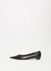 The Row Claudette Pointed Toe Ballet Flat In Black