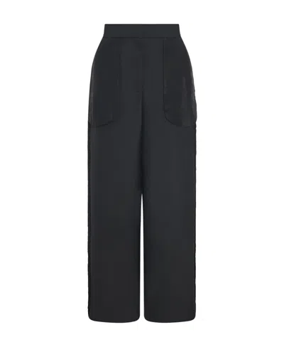 The Row Claudiu Wool And Mohair Casual Pants In Black