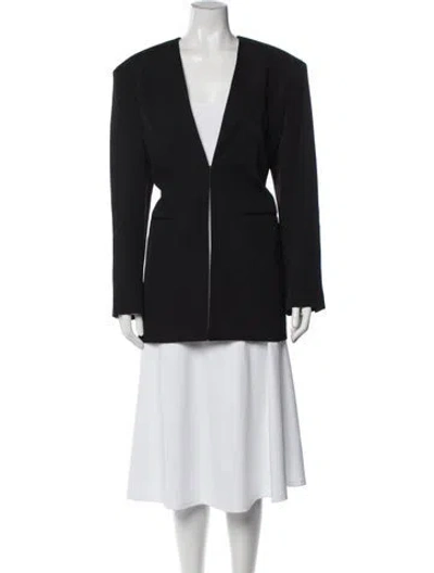 Pre-owned The Row Clio Jacket Wool Blazer In Blue