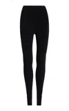 The Row Women's Clizia Zip-hem Leggings In Black