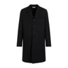 The Row Bernie Single-breasted Wool Coat In Black