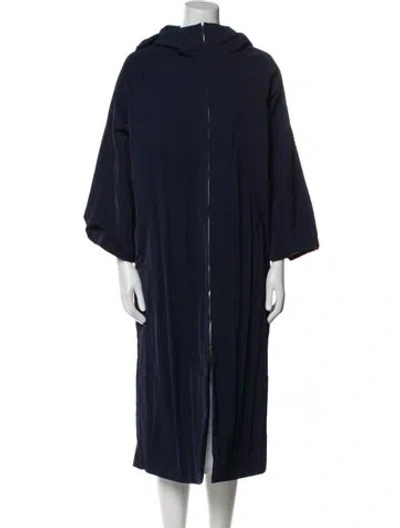 Pre-owned The Row Coat In Blue