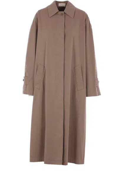 The Row Coats In Brown