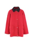 The Row Elodianna Cotton Twill Jacket In Red