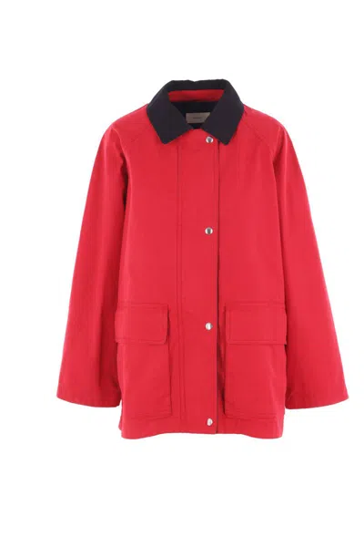 The Row Coats In Red