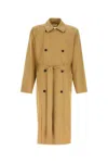 The Row Cotton Trench Coat Kold In Beige O Tan