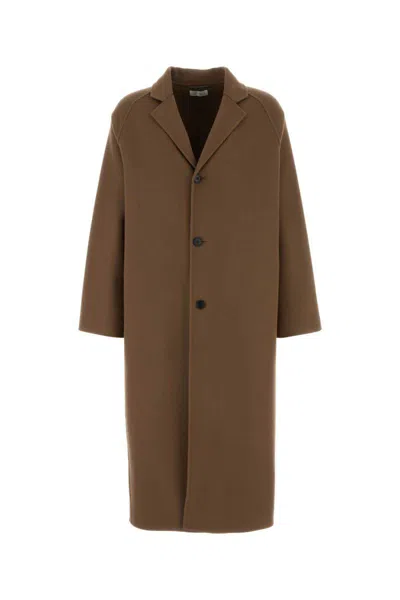 The Row Coats In Brown