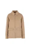 The Row Aurelius Cotton Jacket In Neutral