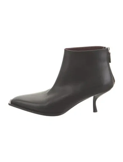 Pre-owned The Row Coco Leather Boots In Black