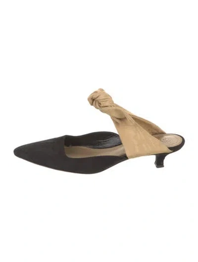 Pre-owned The Row Coco Suede Mules