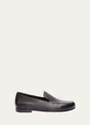 The Row Colette Leather Slip-on Loafers In Chocolate