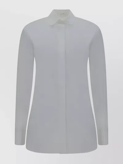 The Row Collar Monochrome Regular Fit Shirt In Gray