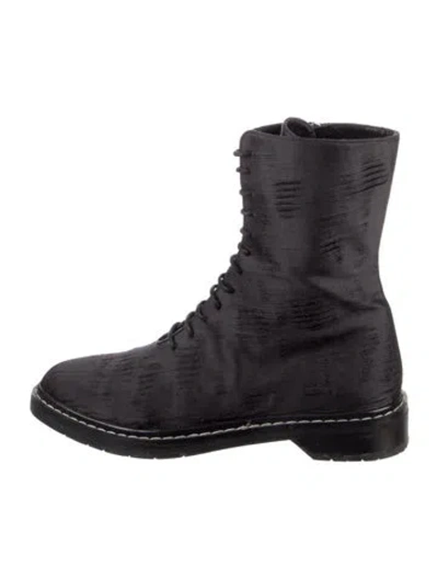 Pre-owned The Row Combat Boots In Black