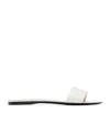 The Row Off-white Combo Slide Sandals In White