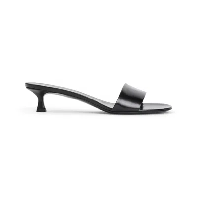 THE ROW THE ROW COMBO KITTEN BLACK GOAT LEATHER PUMPS